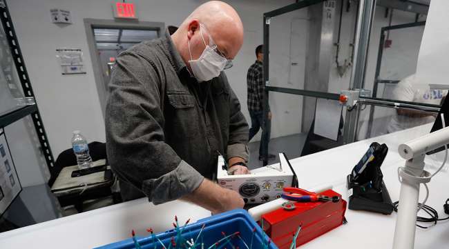 Making ventilators at Ford factory