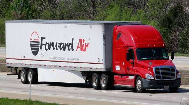 Forward Air truck on the road