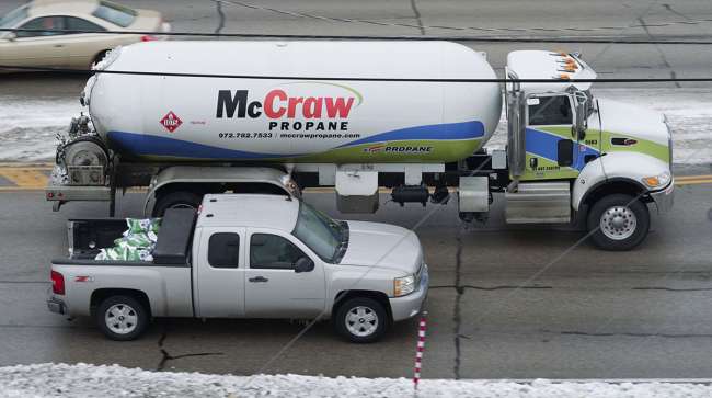 McCraw Oil Co, propane truck in McKinney, Texas