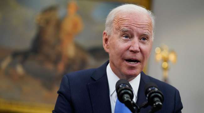 President Joe Biden delivers remarks about the Colonial Pipeline hack from the White House on May 13. (AP)