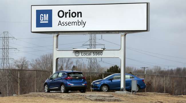 The General Motors Orion Assembly plant in Orion Township, Michigan.
