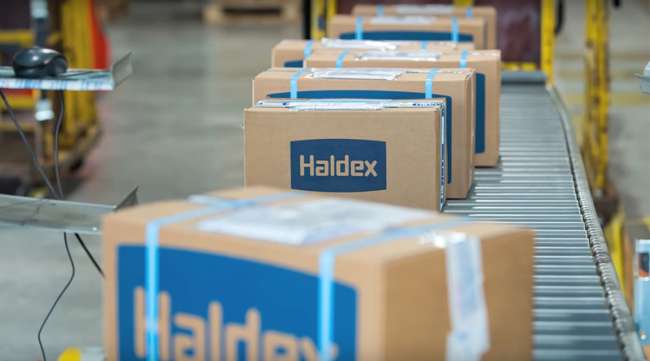 Haldex boxes at a factory