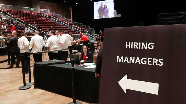 Hiring managers wait for applicants