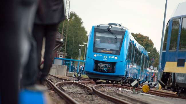Hydrogen-fueled train in Germany