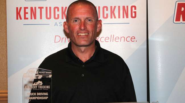 Jason Herko, Grand Champion of the Kentucky Truck Driving Championships out of the 3-Axle division
