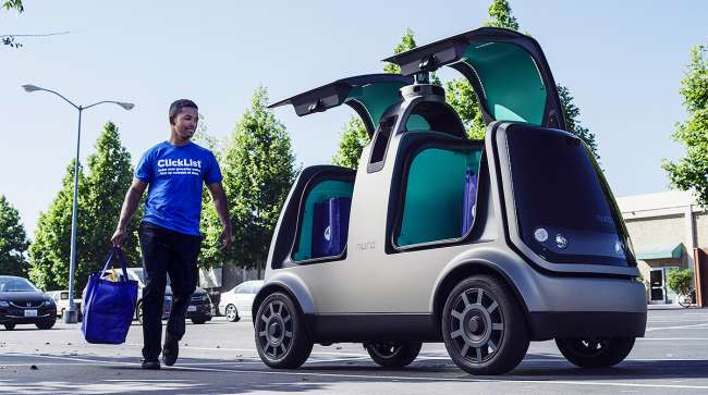 Kroger and Nuro's R1 driverless delivery vehicle