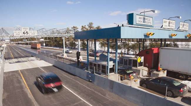 Toll booth along the Maine Turnpike