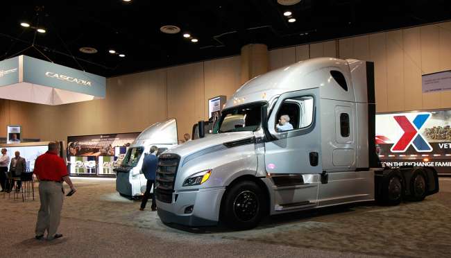 Truck in exhibit hall at 2017 MCE