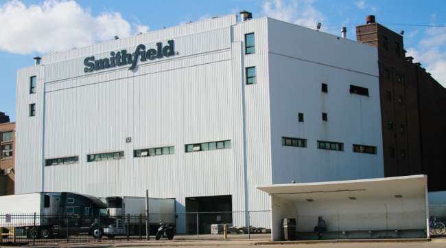 The Smithfield pork processing plant in Sioux Falls, S.D., where health officials reported dozens of workers tested positive for COVID-19.