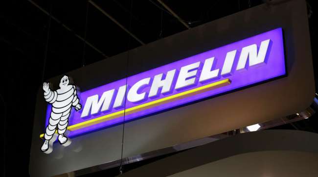 Michelin logo. (Bloomberg News)