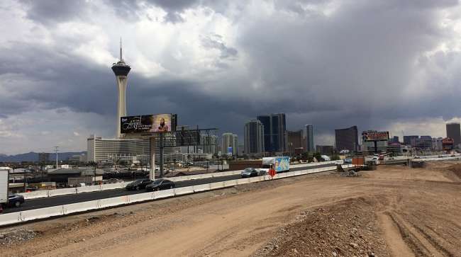 Construction near Vegas Strip