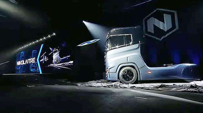 Nikola TRE hydrogen fuel cell truck