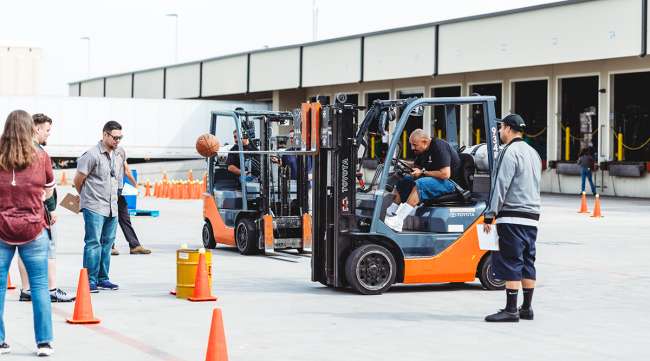 Old Dominion Freight Line forklift competition
