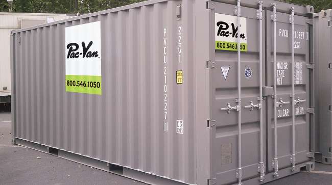 Pac-Van storage container