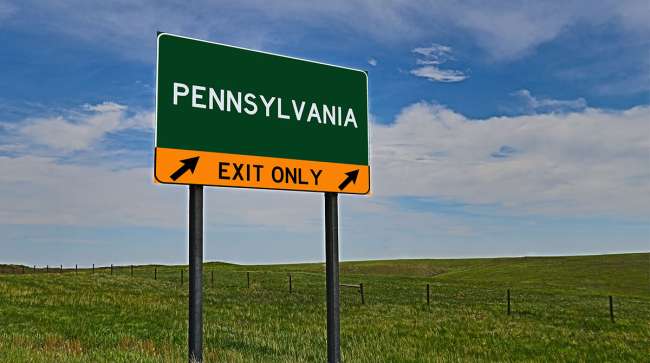 Pennsylvania road sign