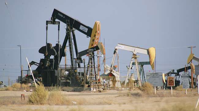 Oil derricks in the Permian Basin