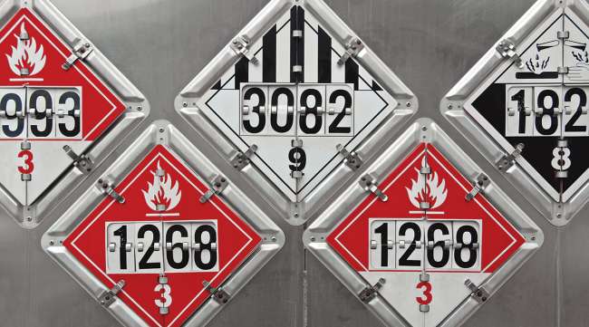 Hazardous materials placards