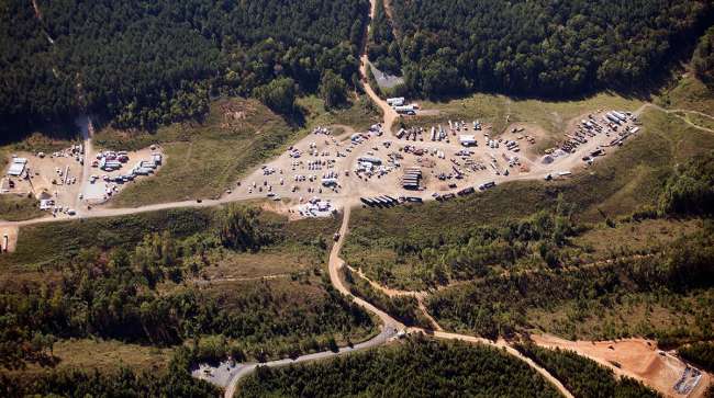 Aerial view of Colonial Pipeline in Helena, Ala.