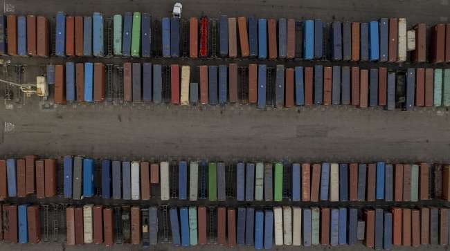 Containers at Port LA