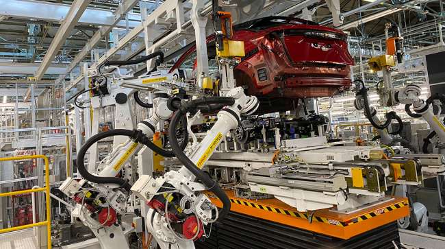Nissan robotic plant