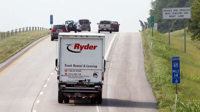 Ryder truck in Kentucky