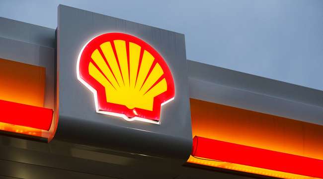Shell fuel sign