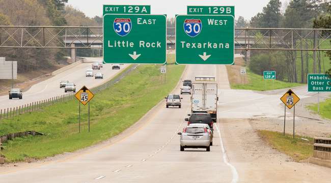 Interstate 30 in Arkansas