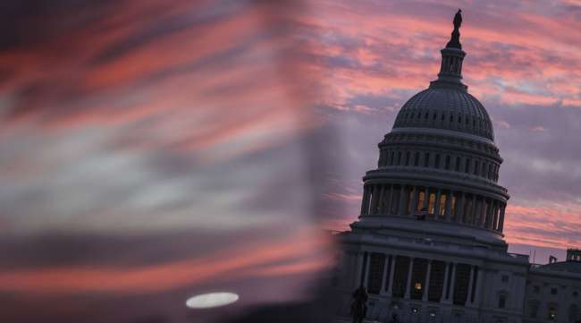 The U.S. Capitol is seen at dawn on Dec. 28. (Oliver Contreras/Bloomberg News)