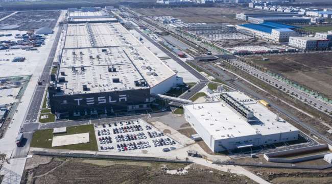Tesla idled its Gigafactory near Shanghai, China.