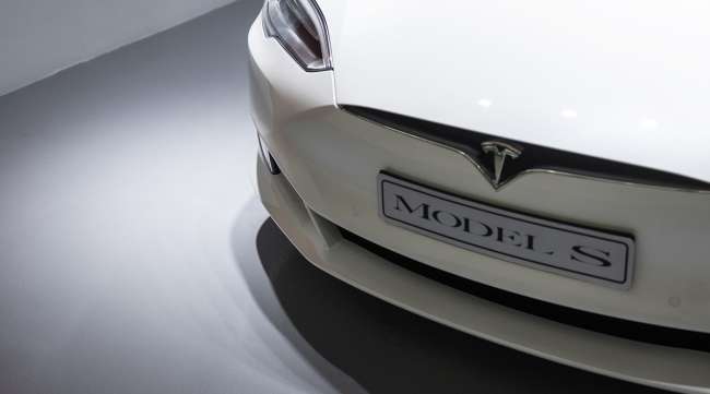 A Tesla Inc. Model S electric vehicle