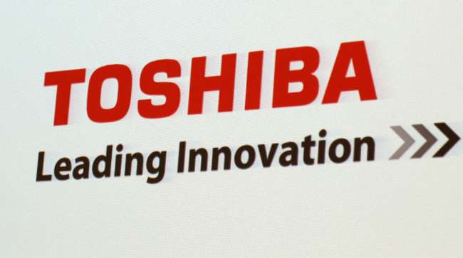 Toshiba sign