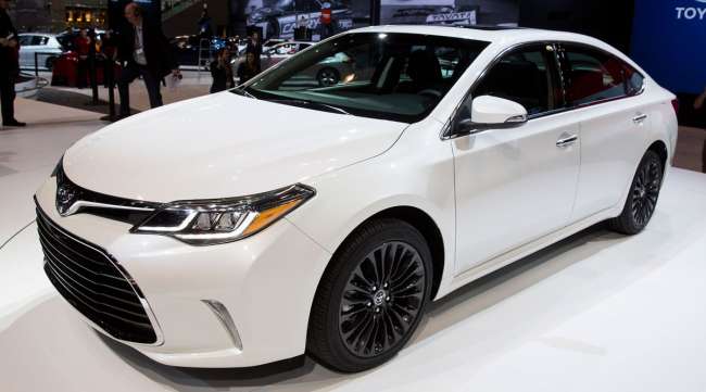 The 2016 Toyota Avalon, shown here at the Chicago Auto Show in 2015, is included in the recall.