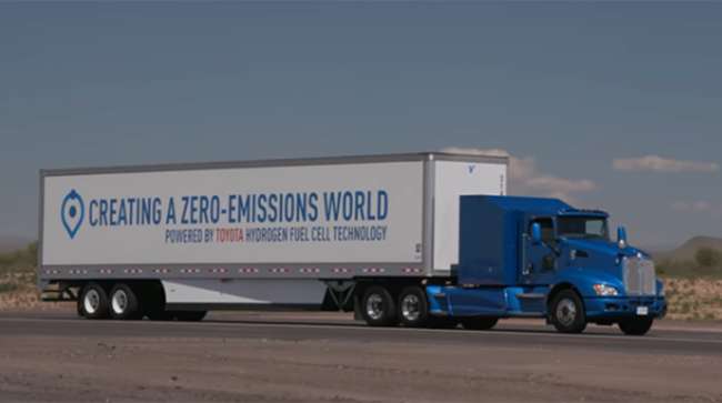 Toyota Class 8 hydrogen fuel cell truck