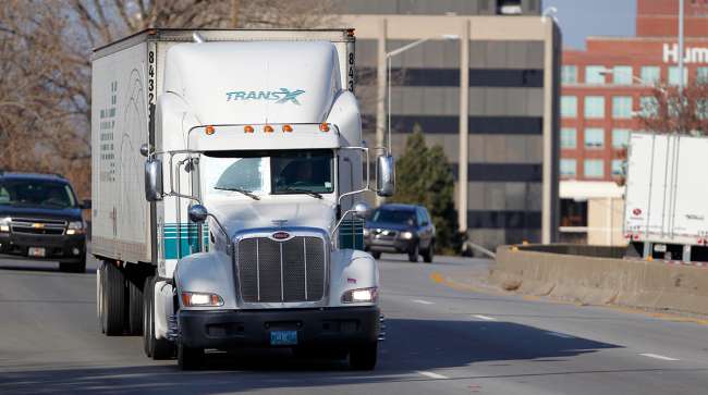 TransX truck in Louisville, Ky.