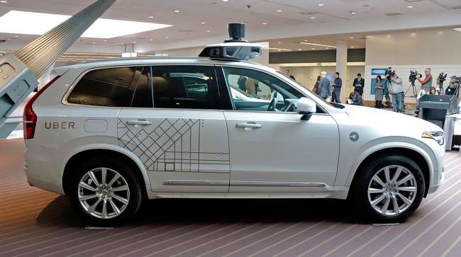 Autonomous Uber vehicle