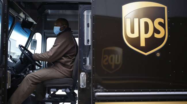 A UPS delivery driver in Louisville, Ky.