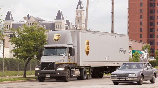 UPS Freight truck