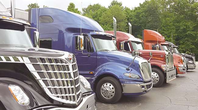 Sternberg International Truck sales lot in Indiana