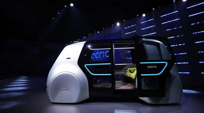A Volkswagen 'Sedric' self-driving automobile