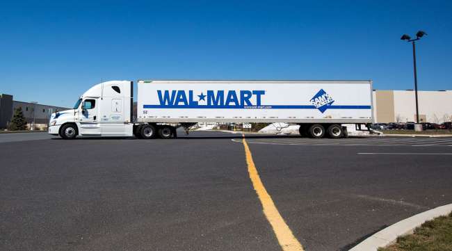 Walmart is committing to cutting emissions from its truck fleet by 2040.