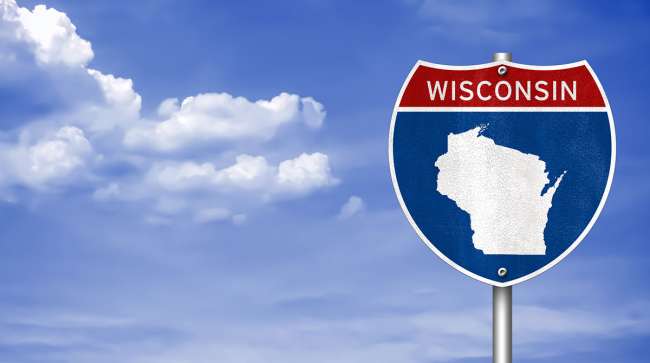 Wisconsin road sign