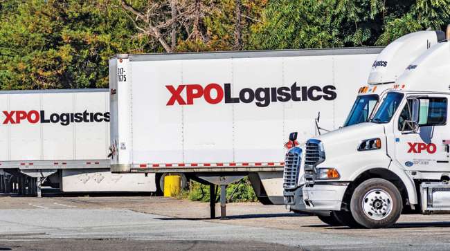 XPO trucks and trailers