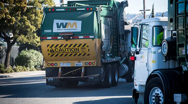 WM Inc. garbage collection trucks