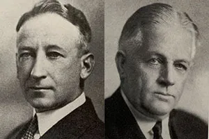 Harry Kent (left) and Edgar Worthington