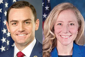 Reps. Mike Gallagher (R-Wis.) and Abigail Spanberger (D-Va.)