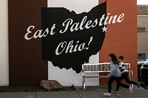 Mural in East Palestine, Ohio