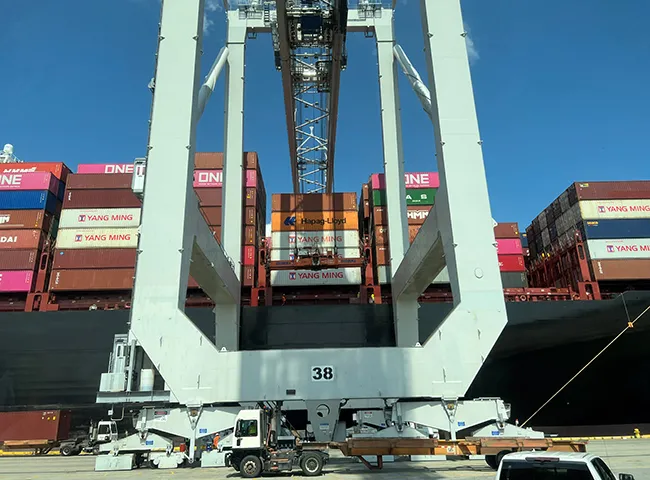 Container crane at the Port of Savannah