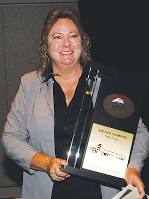 Ina Daly with 2013 trophy