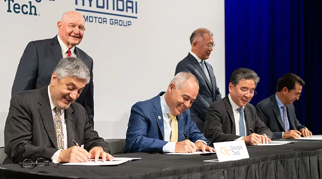 Hyundai, Georgia Tech signing ceremony