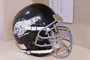 Bowdoin College football helmet